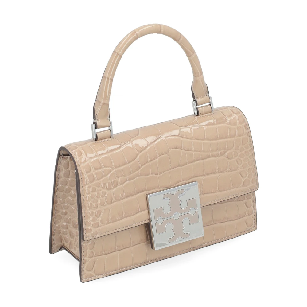 TORY BURCH Beige Coco Leren Handtas Beige Dames