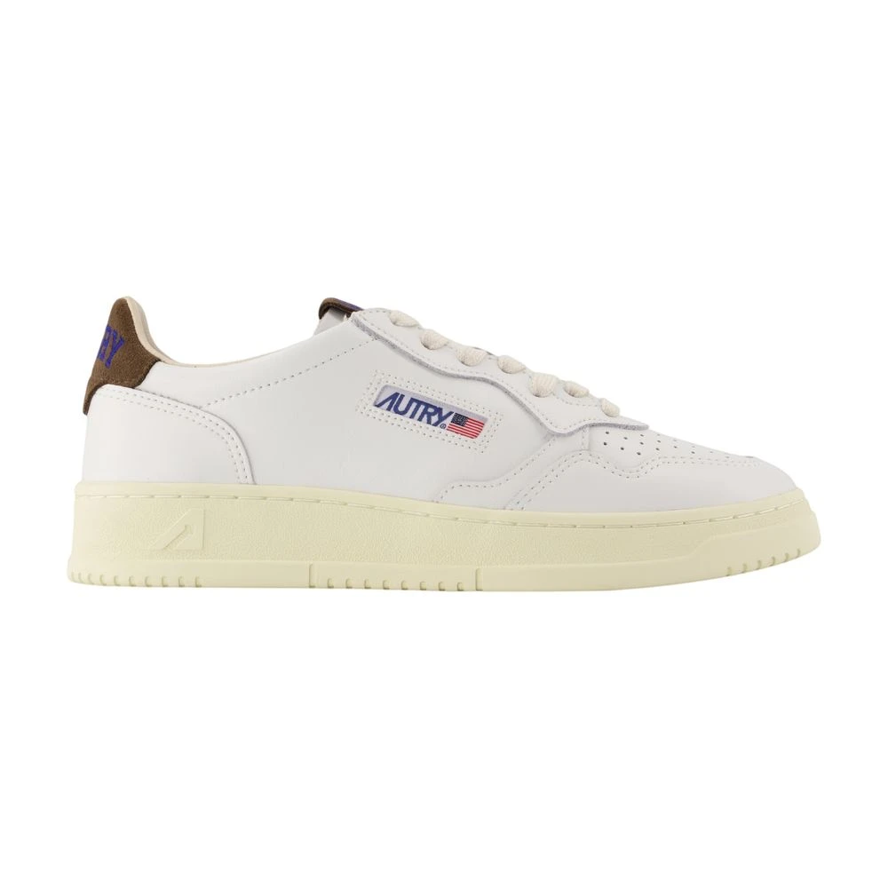 Autry White Medalist Low Trainers - Male - Sneakers - 9 Uk - Shoes
