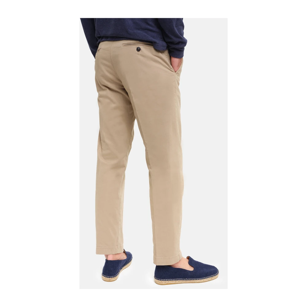 Peninsula Lange Strand Gabardine Broek Beige Heren