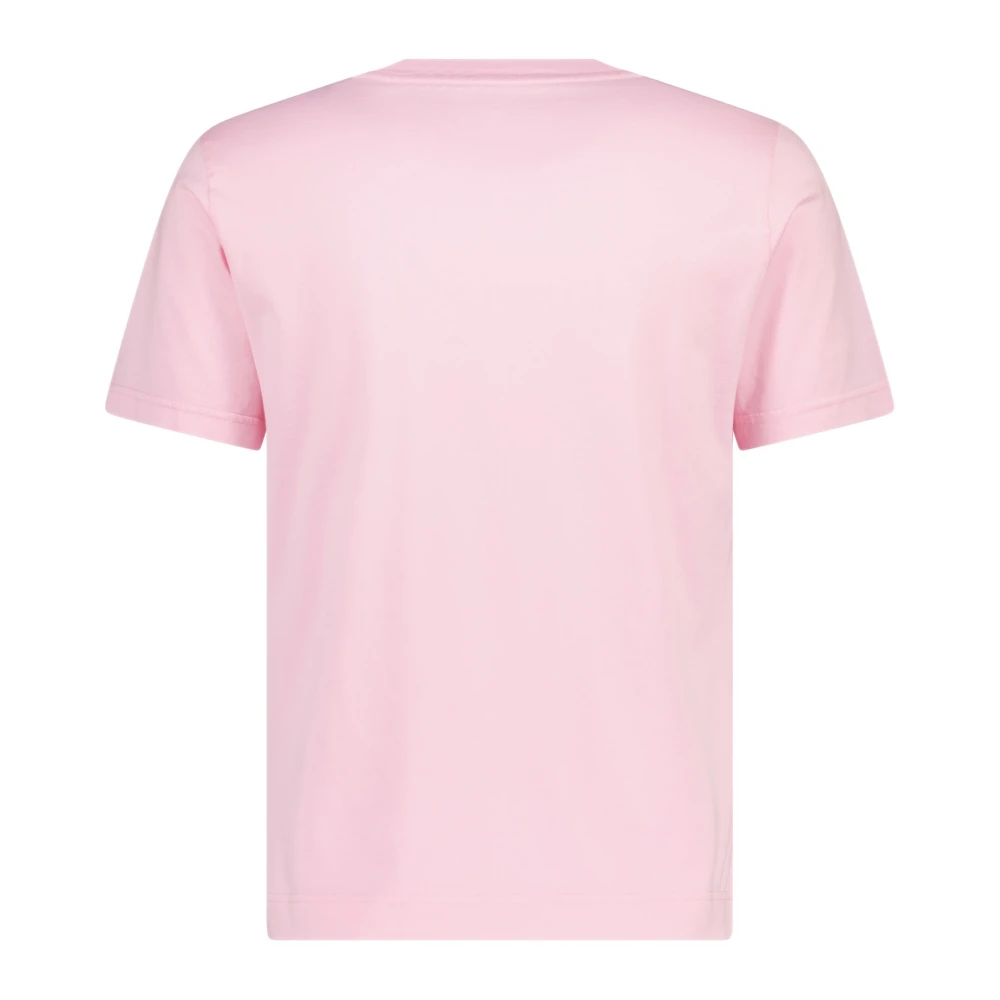 Fedeli Katoenen T-shirt met ronde hals Pink Heren