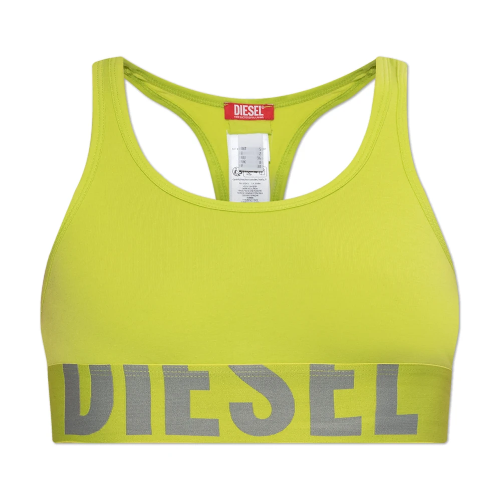 Diesel Vrouw Geel Bra Ufsb-Cotton-Race-Bralette