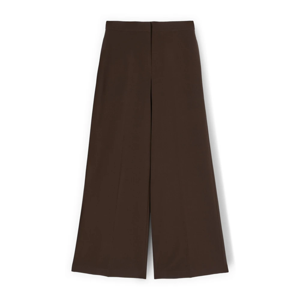 Motivi Femme Marron Pantalons, Brun, Taille: 42 Fr Pantalon Palazzo