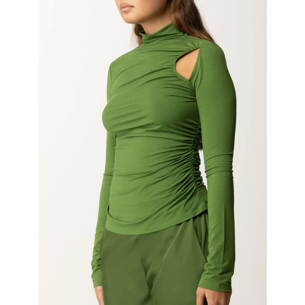 PATRIZIA PEPE Groene Cut Out Sweater Green Dames