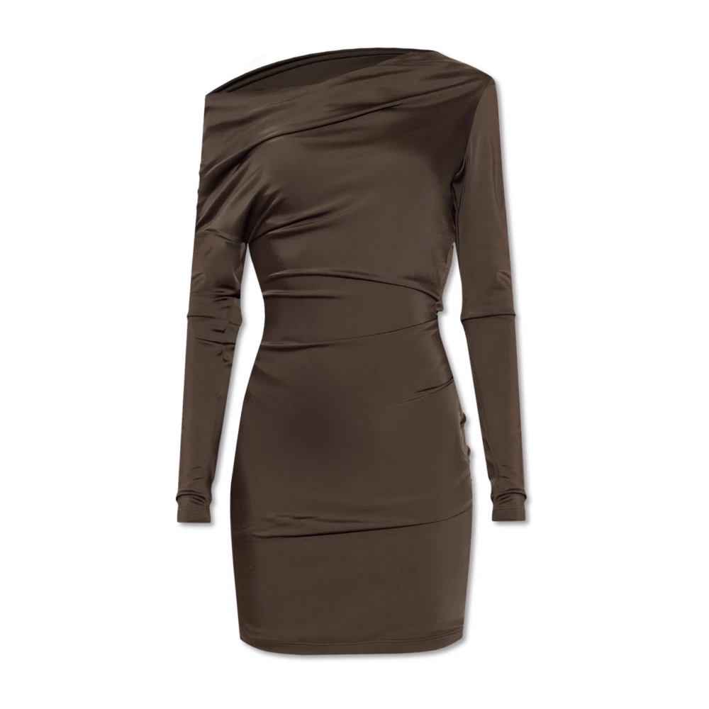 Alexander mcqueen Gedrapeerde jurk Brown Dames