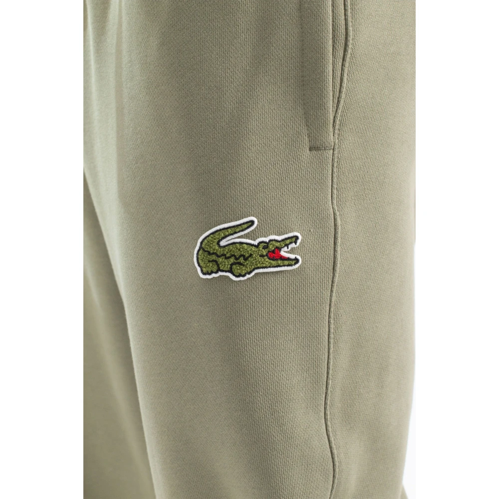Lacoste Stijlvolle Croc Sweatpants in BMY Green Heren