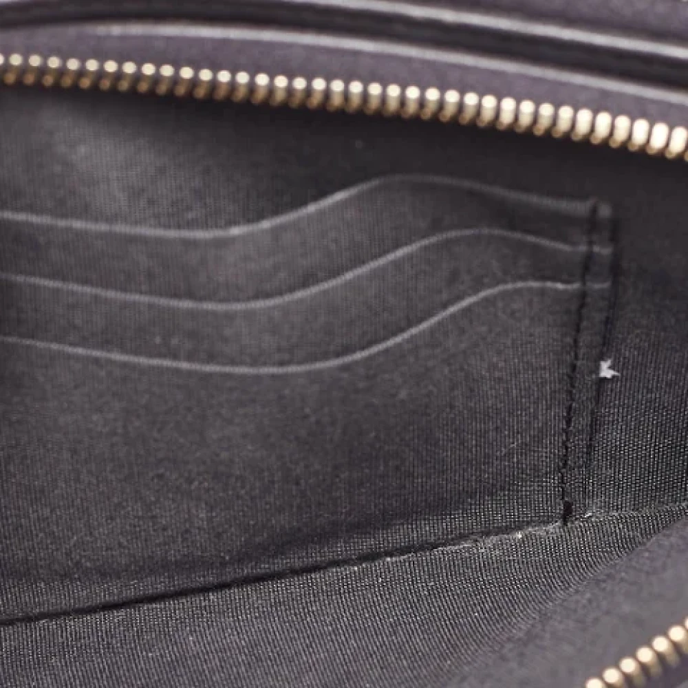 Chanel Vintage Pre-owned Leather clutches Gray Dames