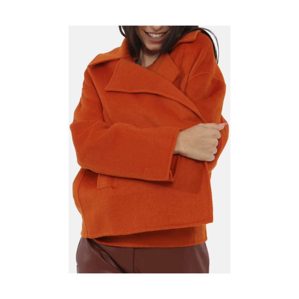 Manila Grace Korte Jas Art. K038Wu Orange Dames
