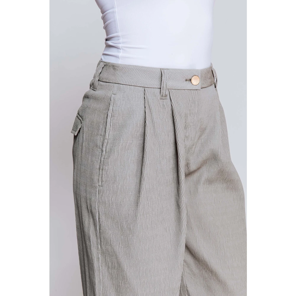 Zhrill Straight Trousers Gray Dames