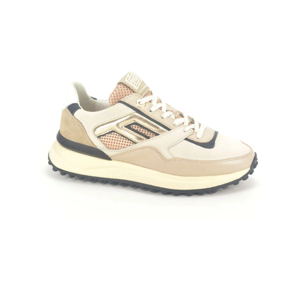 Floris van Bommel Runner N. DZ Sneakers Dames Schoenen Beige