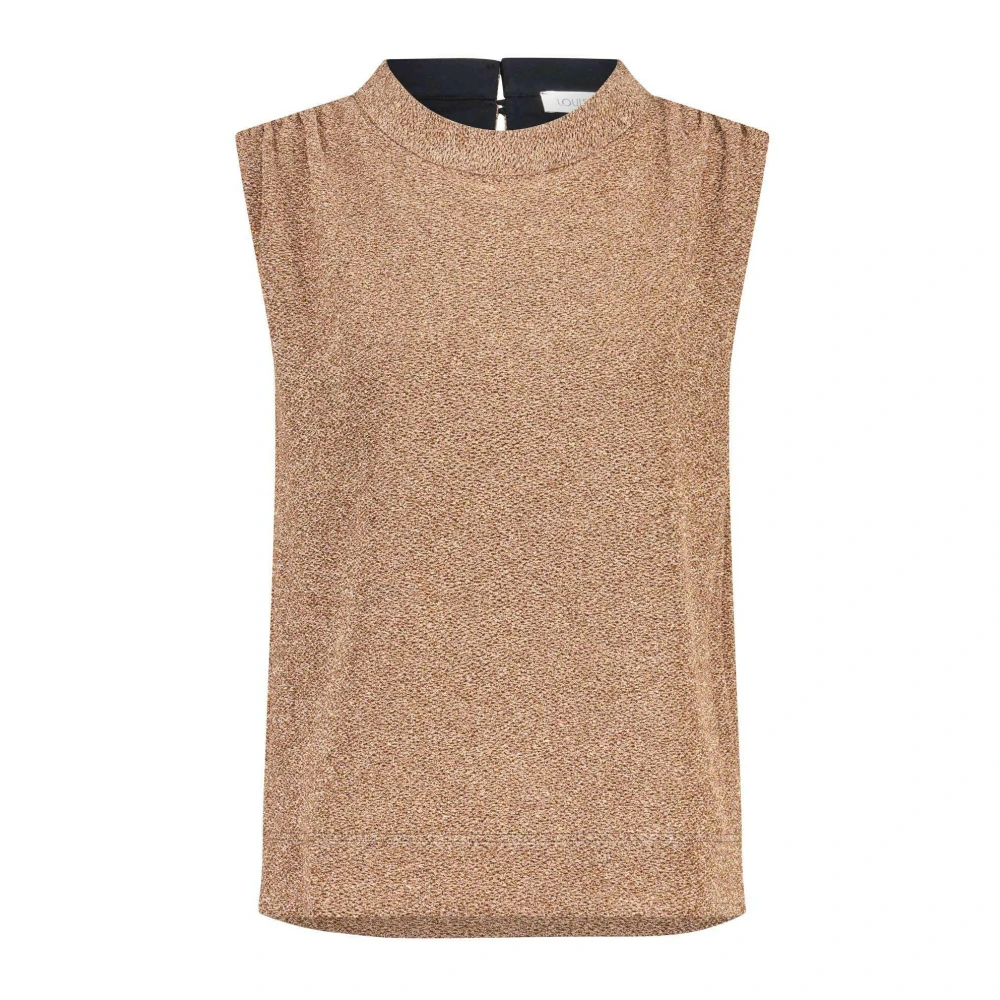 Louis and Mia Metallic Look Feest Top Yellow Dames