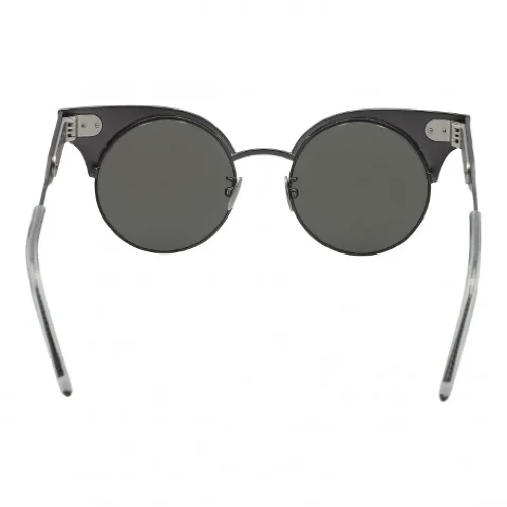 Bottega Veneta Vintage Pre-owned Metal sunglasses Black Dames