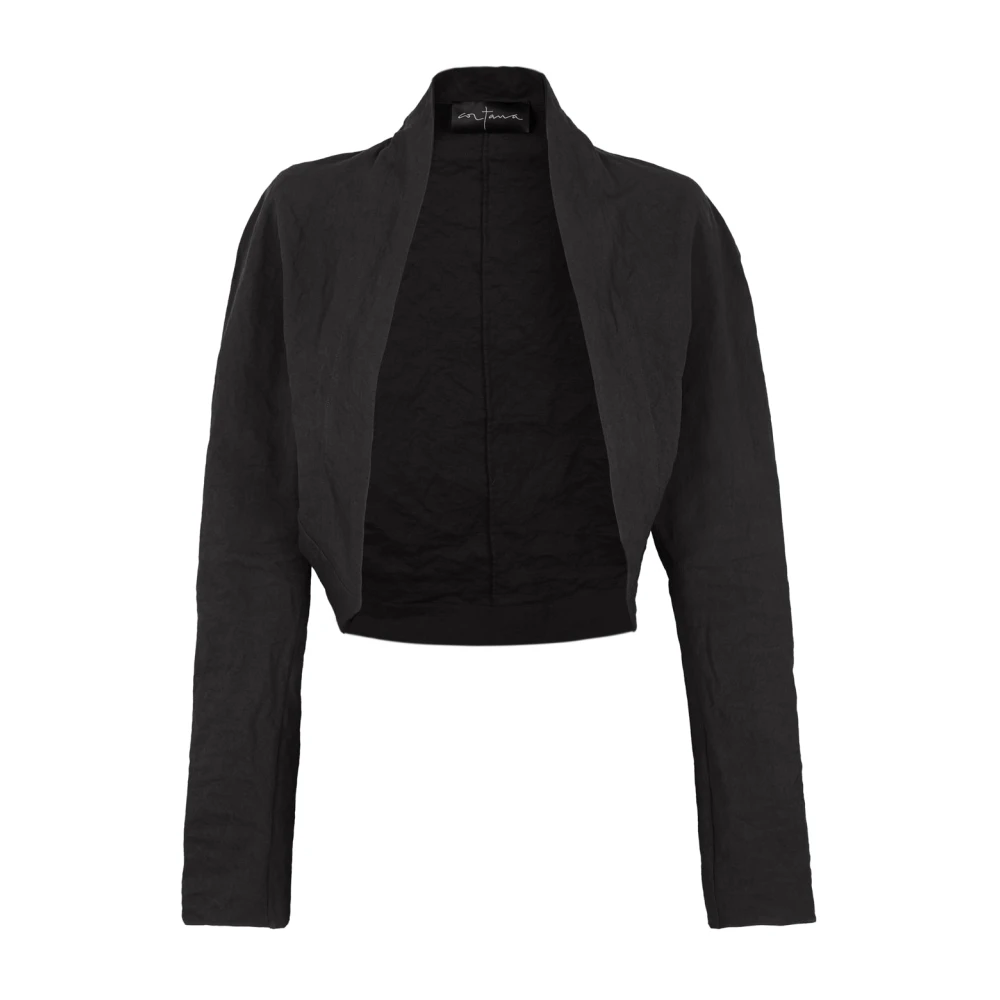 Cortana Metallic Cotton Short Jacket Turmalina Black Dames