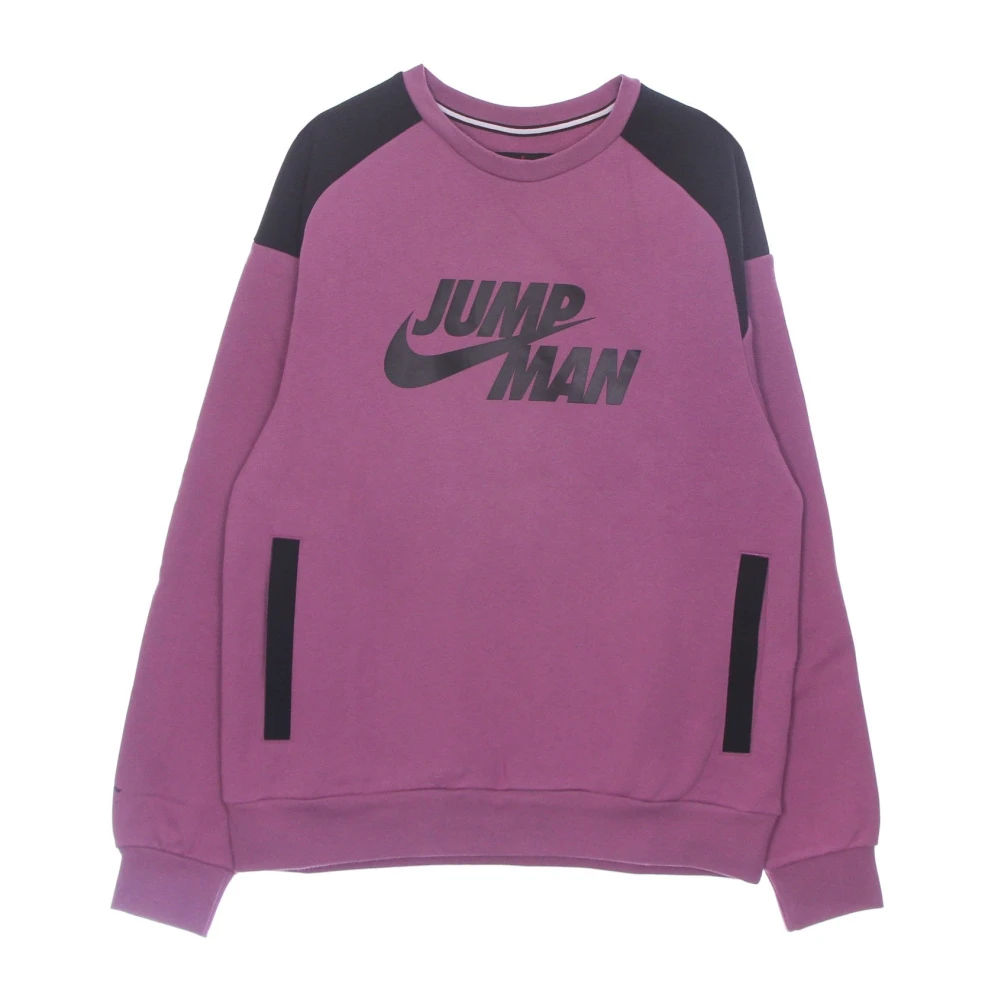Jordan Fleece Crewneck Sweatshirt Bordeaux Zwart Purple Heren