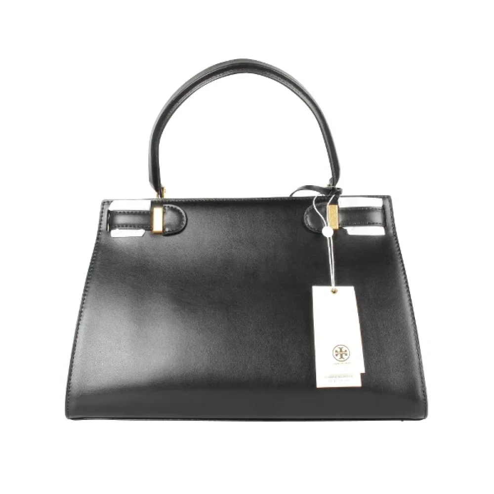 TORY BURCH Leather handbags Black Dames