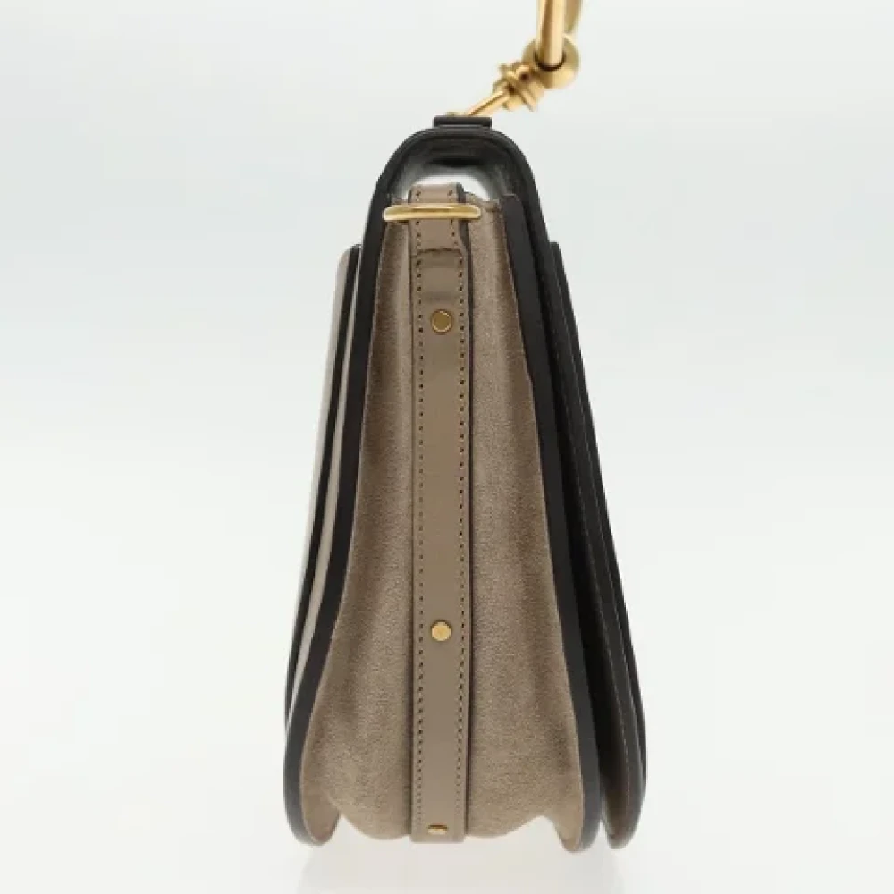 Chloé Pre-owned Leather handbags Gray Dames