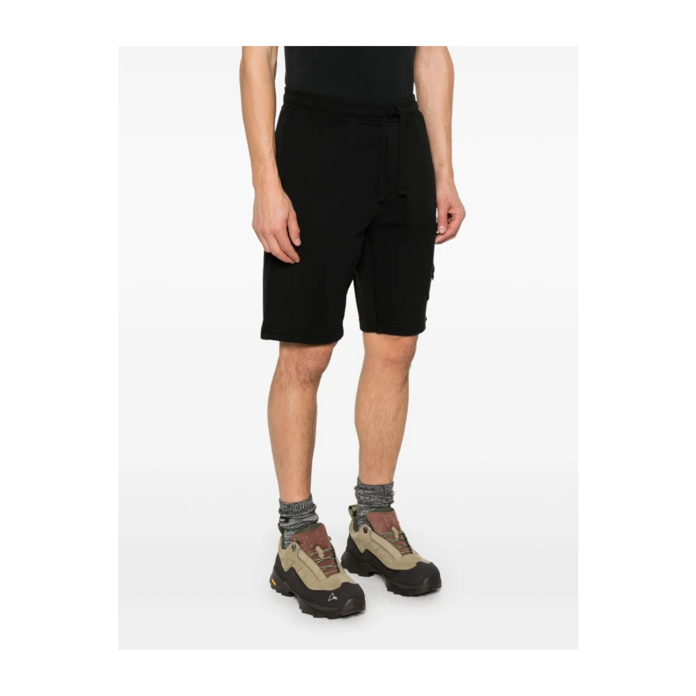 Stone Island Zwarte Bermuda Shorts voor Mannen Black Heren