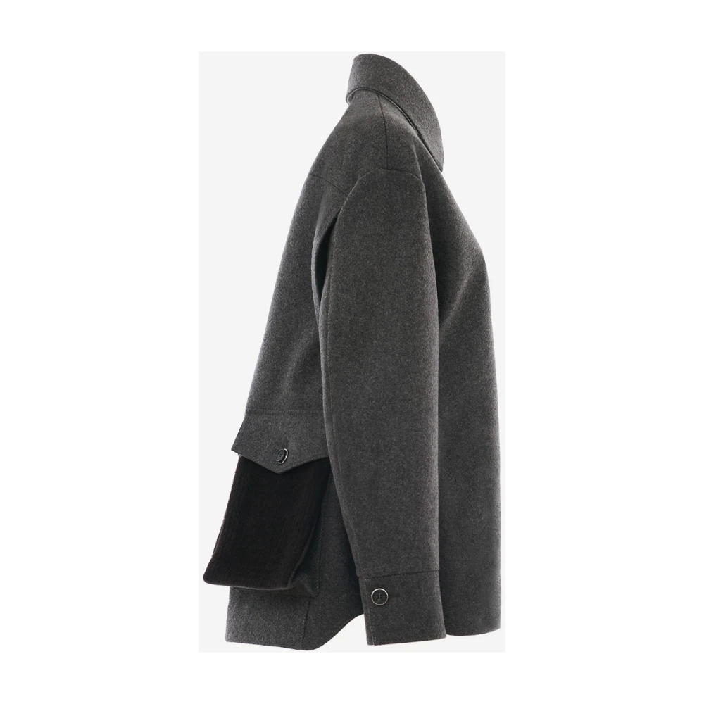 Durazzi Milano Oversized Jas-Shirt Gray Dames