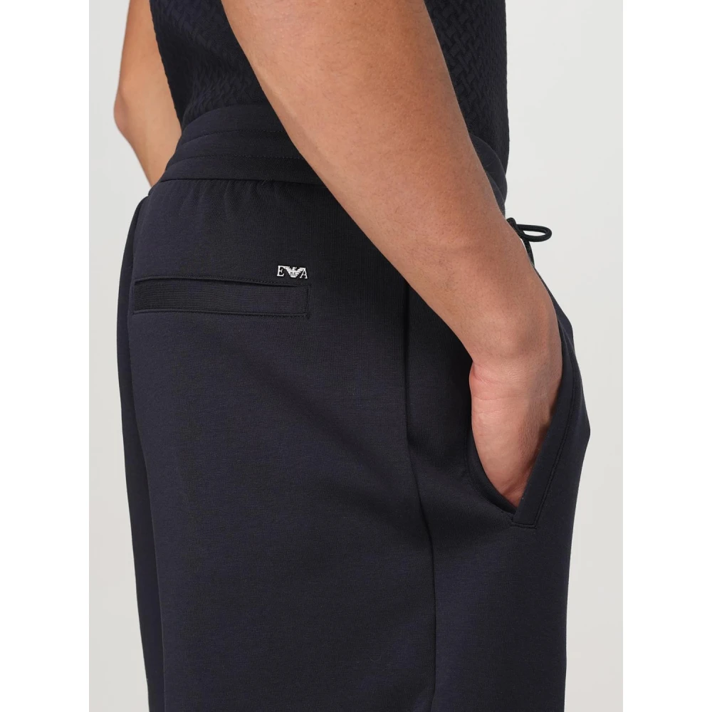 Emporio Armani Blauwe Stijlvolle Broek Blue Heren