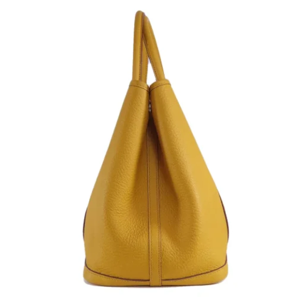 Hermès Vintage Pre-owned Leather totes Yellow Dames