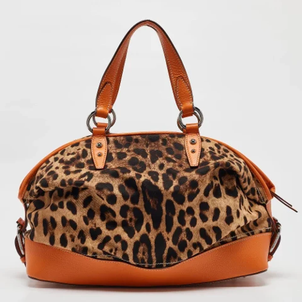 Dolce & Gabbana Pre-owned Fabric handbags Orange Dames