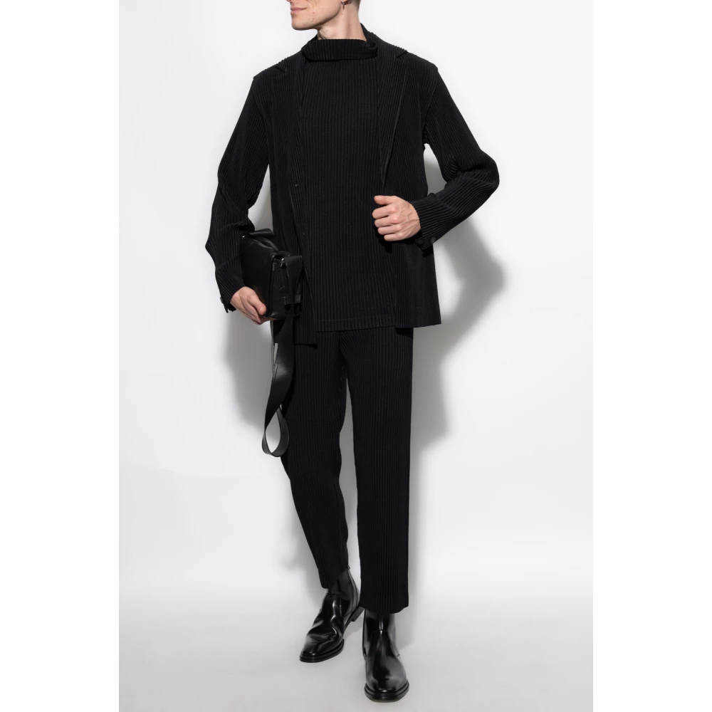 Issey Miyake Geplooide blazer Black Heren