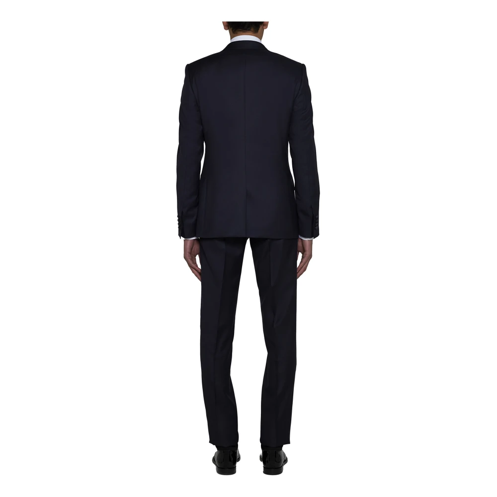Dolce & Gabbana Elegante Jurken Set Blue Heren
