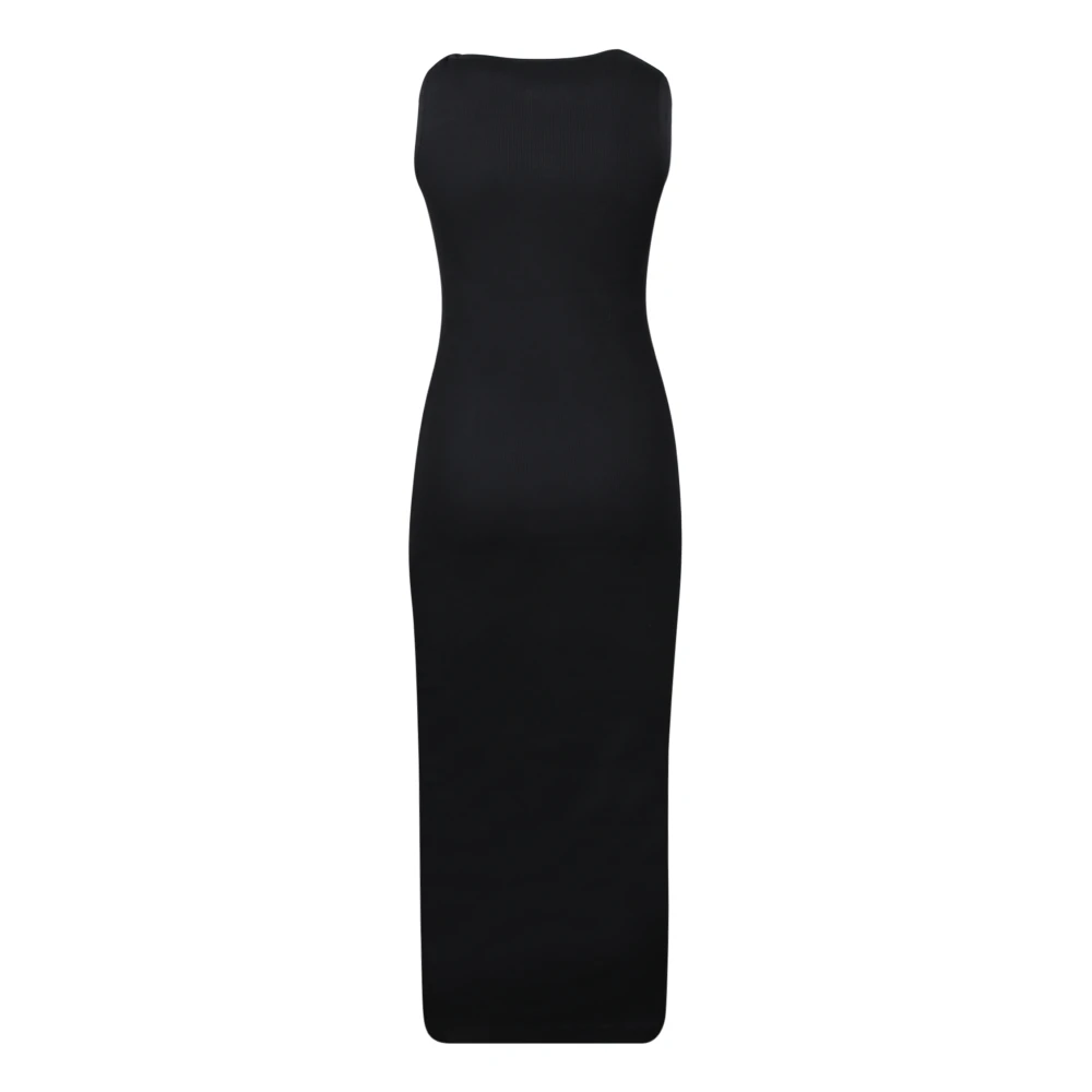 JW Anderson Zwarte Mouwloze Ronde Jurk Black Dames