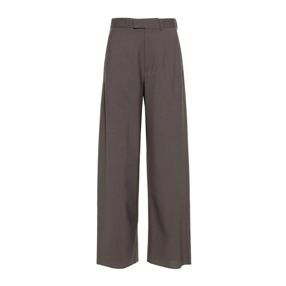 MM6 Maison Margiela Wijde Pijp Wol Broek Gray Dames