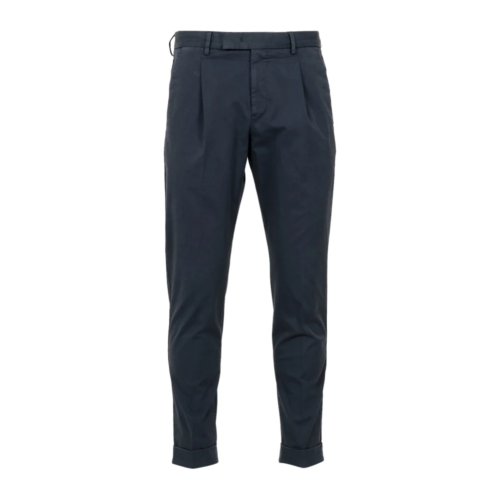 PT Torino Blauwe Katoenen Sigarettenbroek Blue Heren