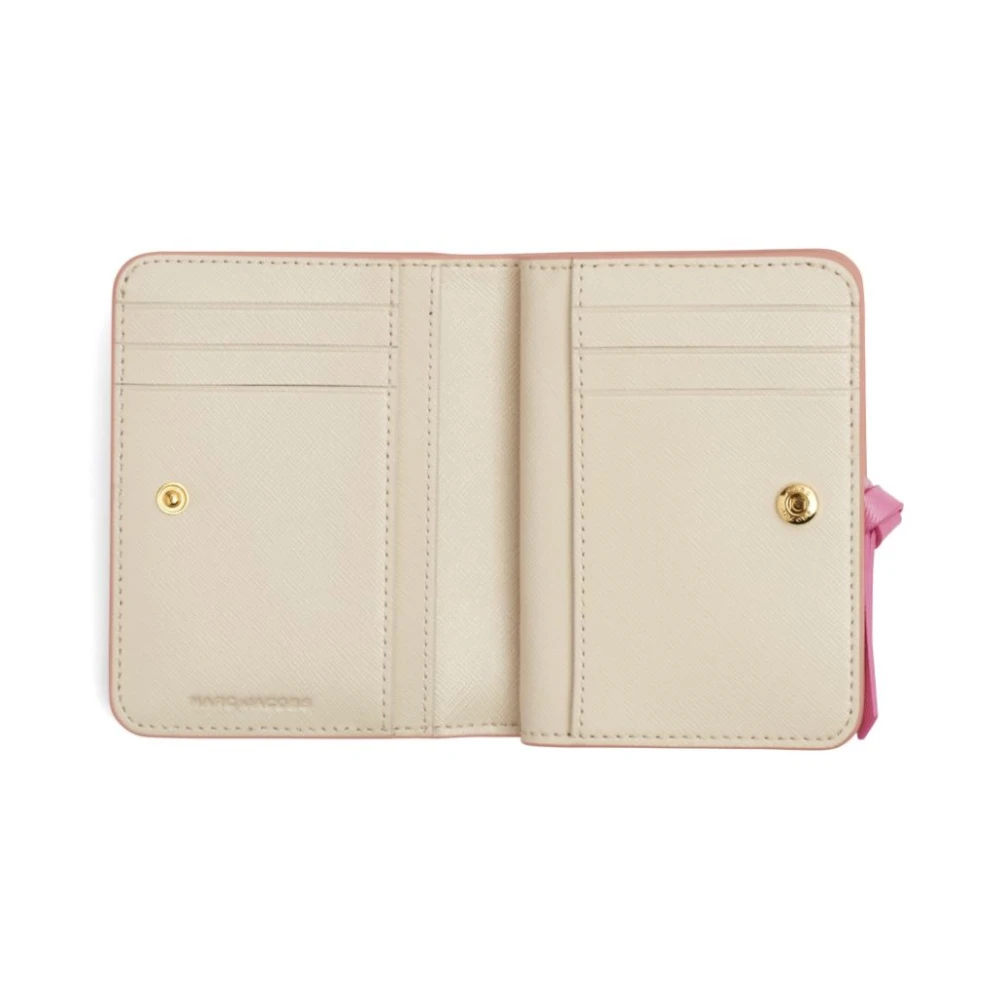 Marc Jacobs Roze Leren Logo Plaque Tas Pink Dames