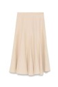 beige-viscose-linen-flared-skirt