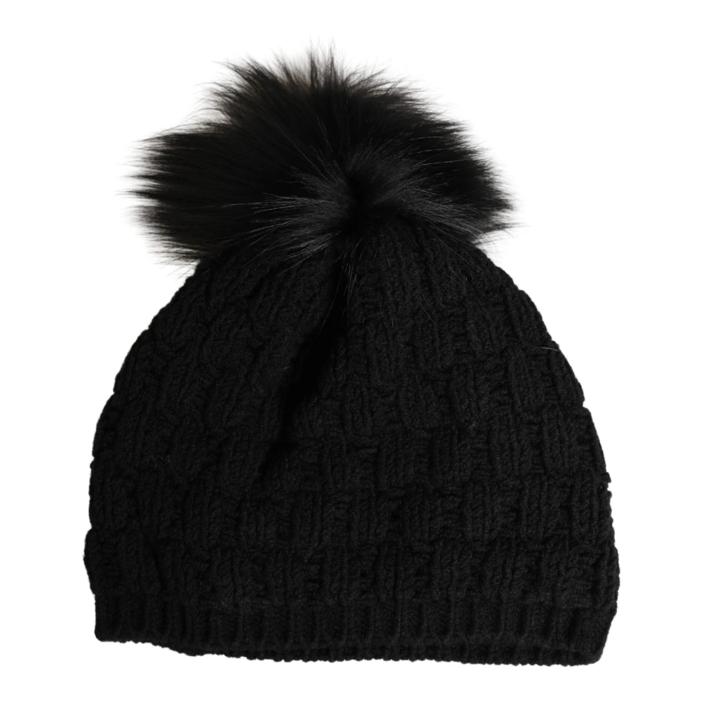 Dolce & Gabbana Unisex Black Beanie Hat - Accessories - One Size - Accessories