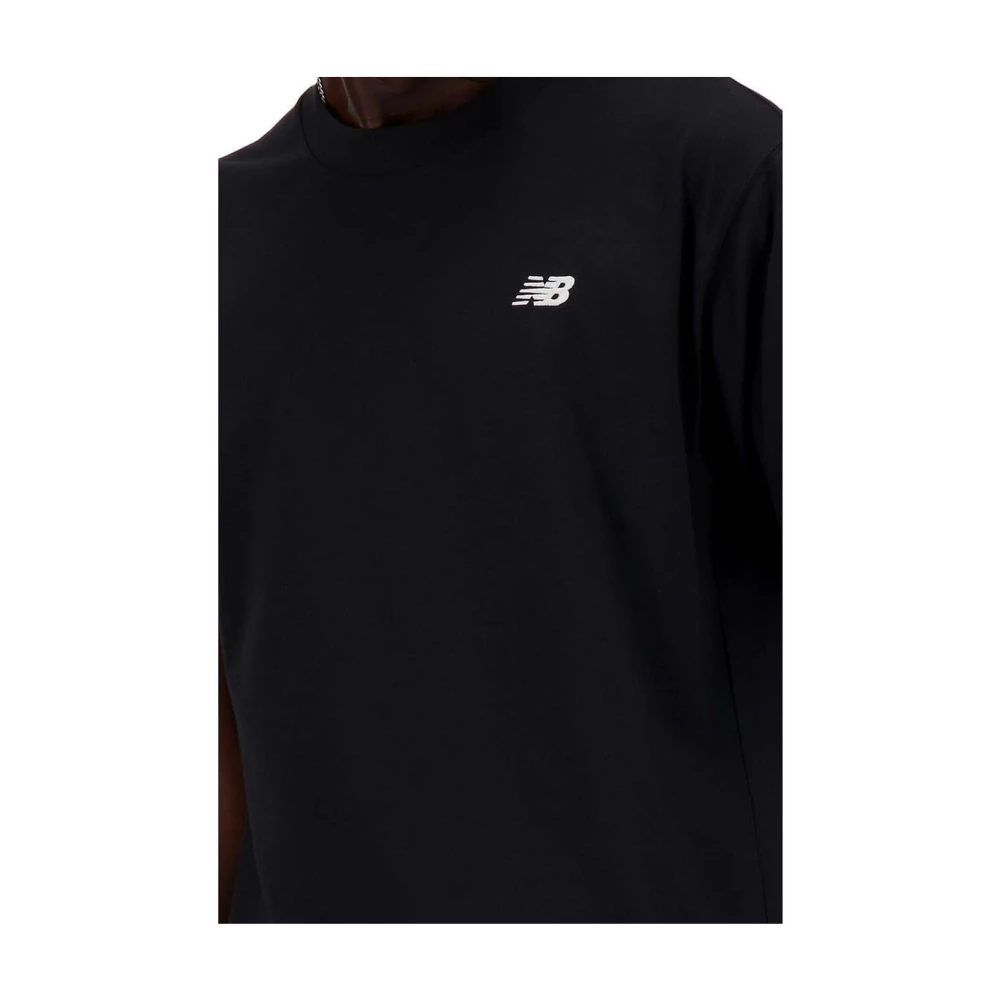 New Balance Zwarte Katoenen T-shirt Lente Zomer Collectie Black Heren