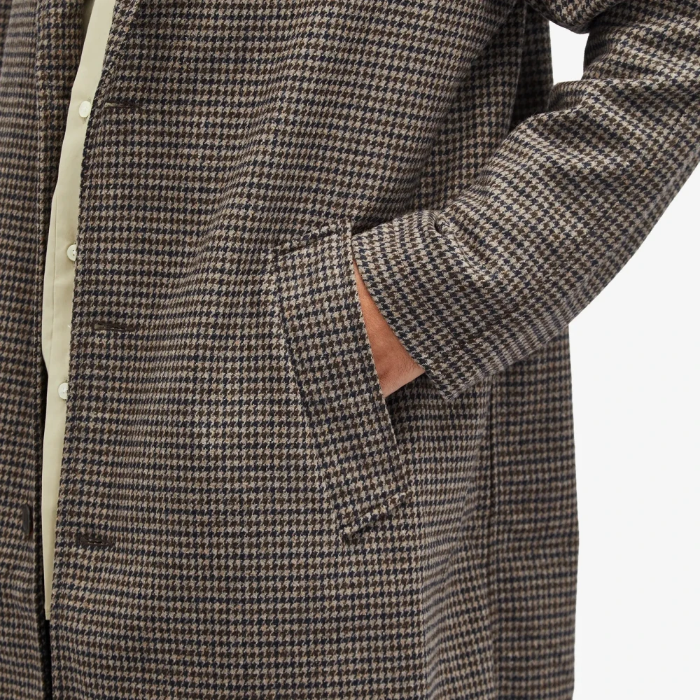 Universal Works Klassieke overjas met inkeping revers Blue Heren