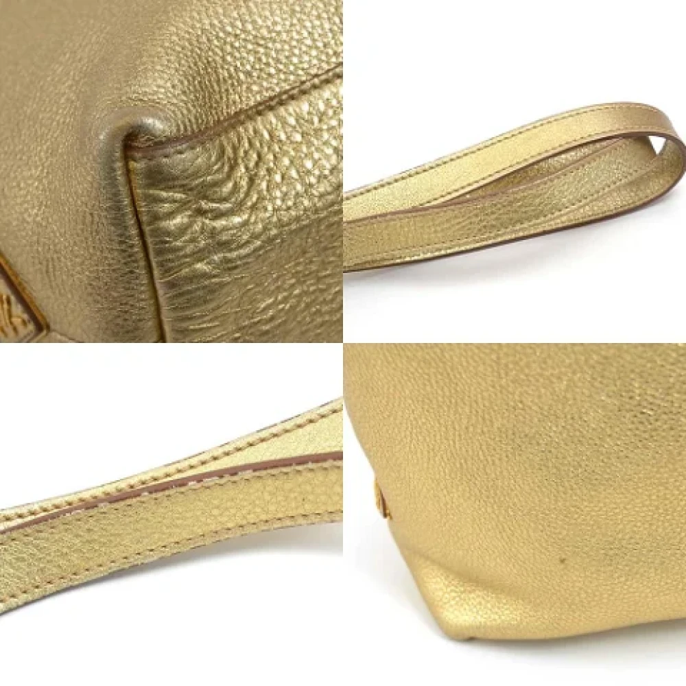 Prada Vintage Pre-owned Leather prada-bags Yellow Dames