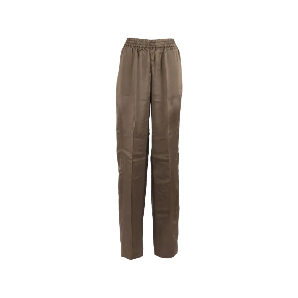 Aspesi Women's Green Straight Trousers - Straight Trousers - Xs - Trousers