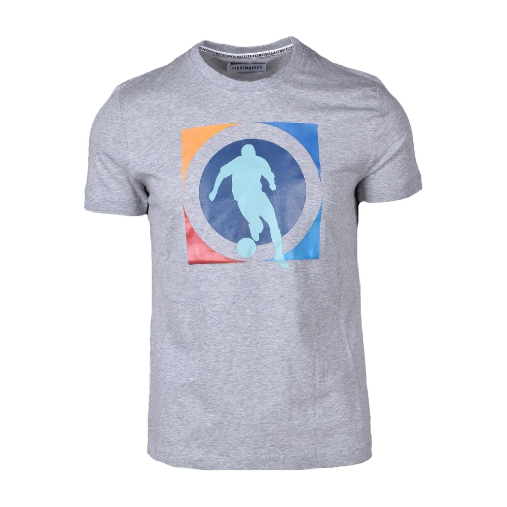 Bikkembergs Stijlvolle Katoenen T-Shirt Collectie Gray Heren