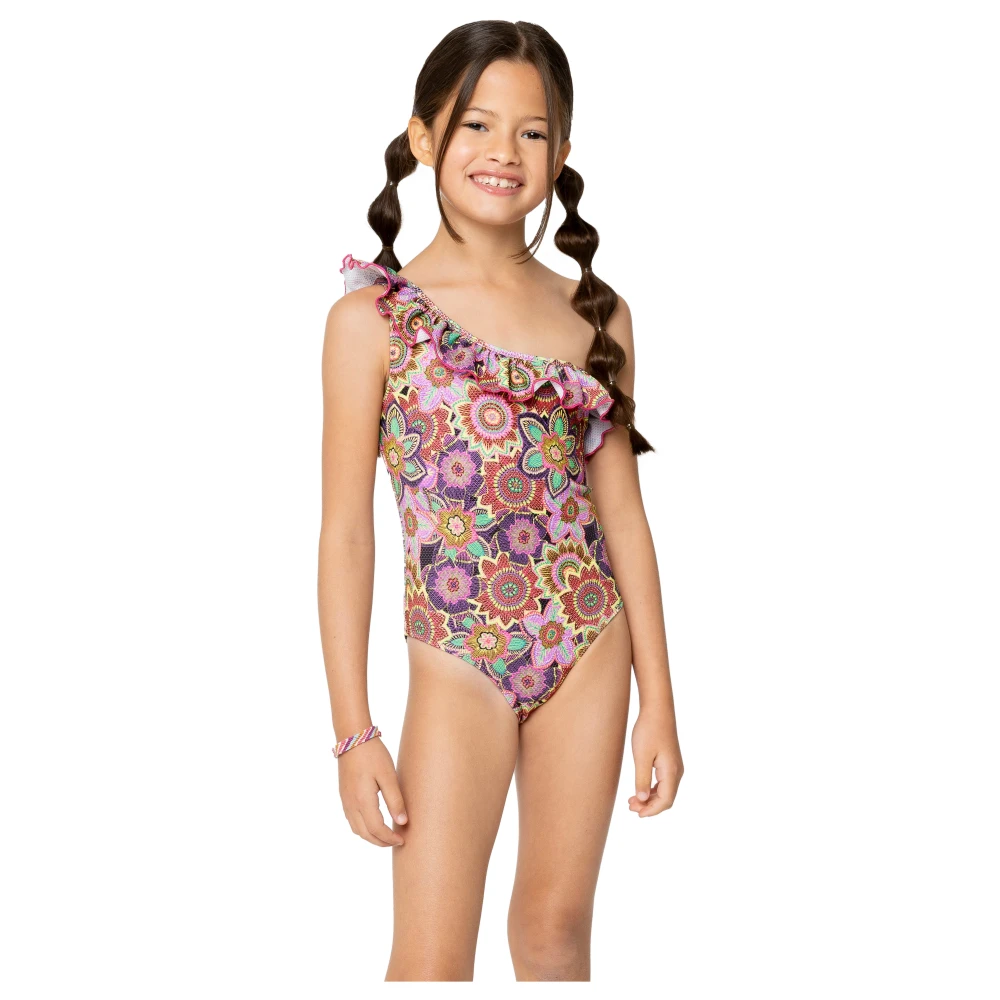 4Giveness Tropisk Bukett Monokini Girl Intero Multicolor, Flicka