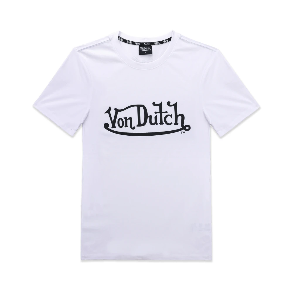 Von Dutch Sport Performance Jersey T-shirt White Heren