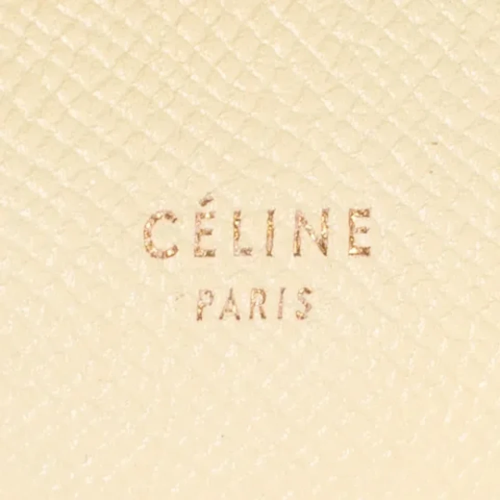 Celine Vintage Pre-owned Leather celine-bags Yellow Dames