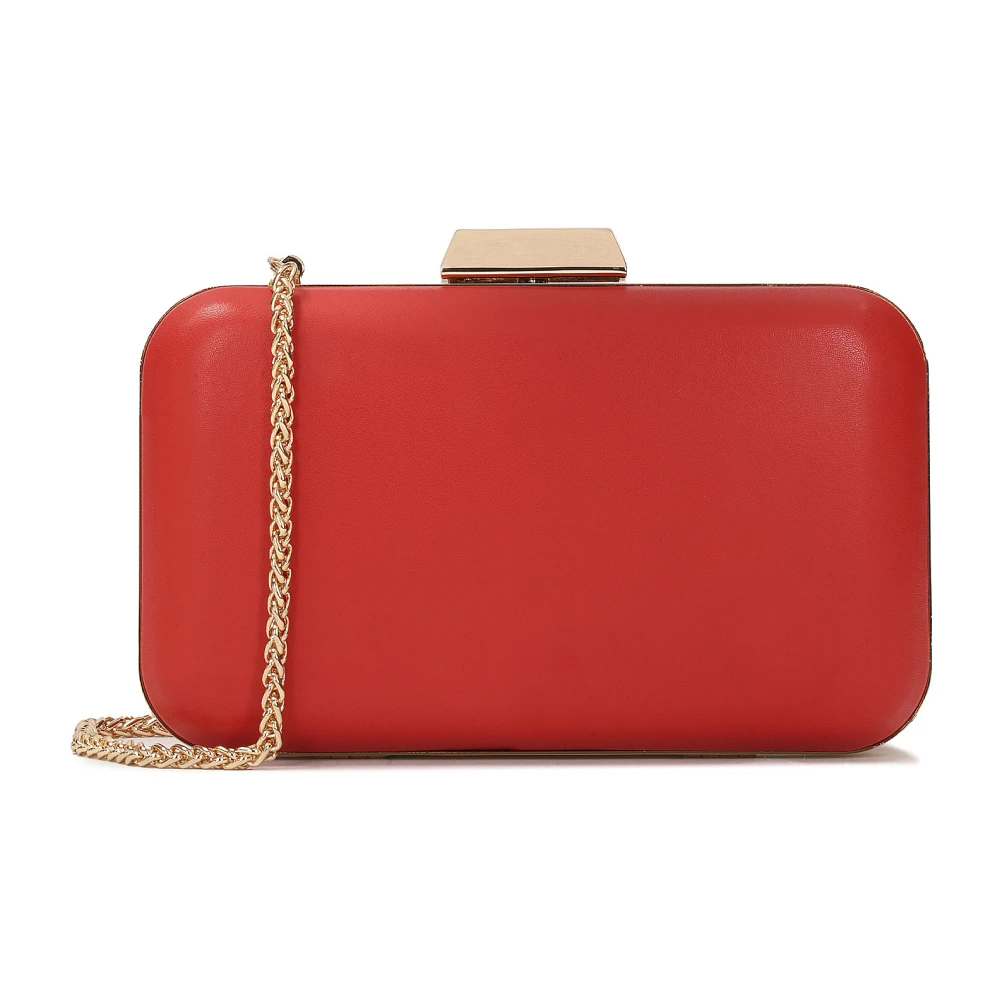 Kazar Rode zachte leren box tas Red Dames