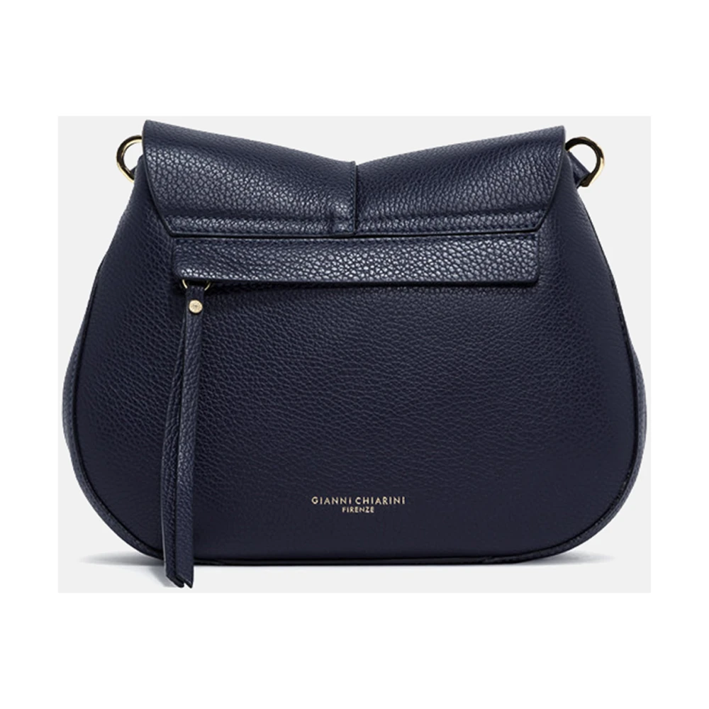 Gianni Chiarini Blauwe Helena Round Leren Tas Blue Dames