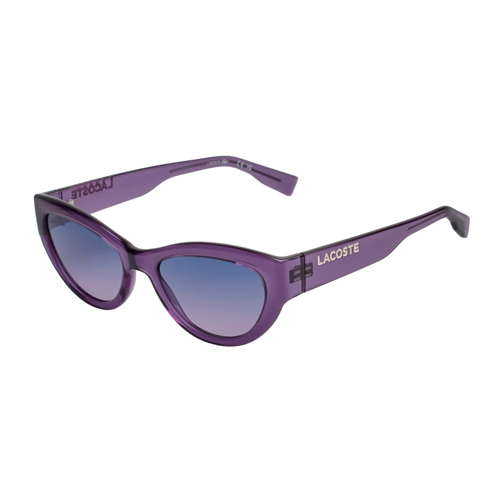 Lacoste Women's Purple Modern Cat Eye Sunglasses In Acetate