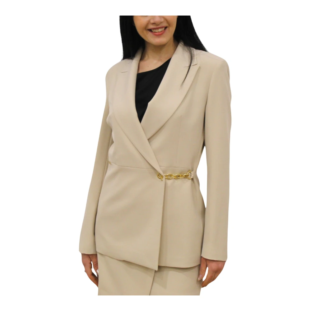 Kocca Blazer Jas Beige Dames