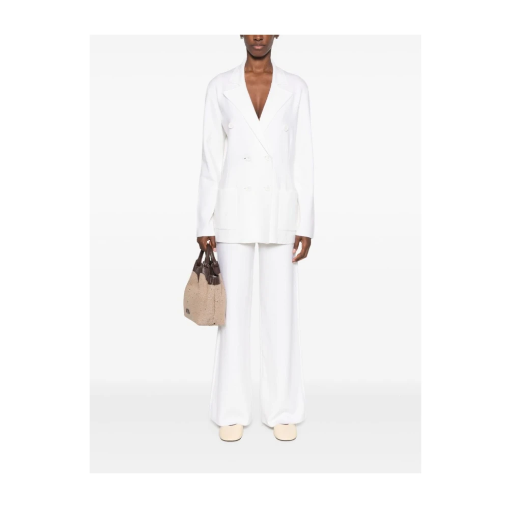 P.a.r.o.s.h. Wijde Broek in Roomwit White Dames