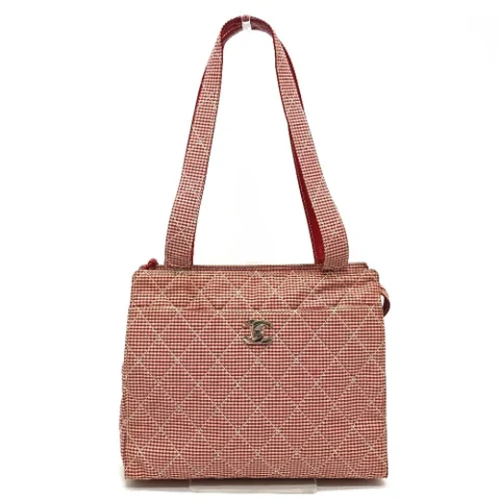 Chanel Vintage Pre-owned Cotton chanel-bags Red Dames