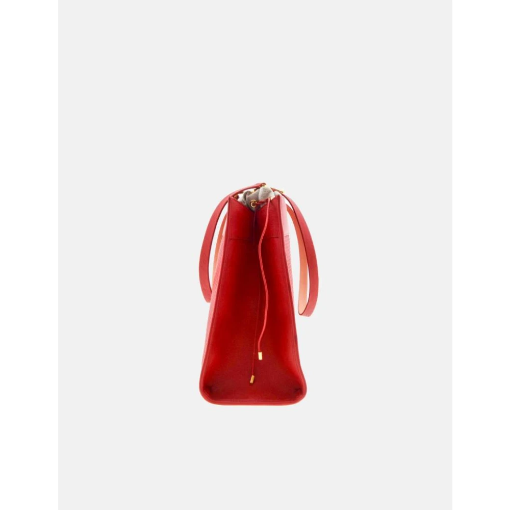 Carolina Herrera Luxe Shoppingtas met Initialen Insignia Red Dames