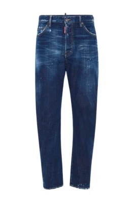 Blå Denim Jeans Bro