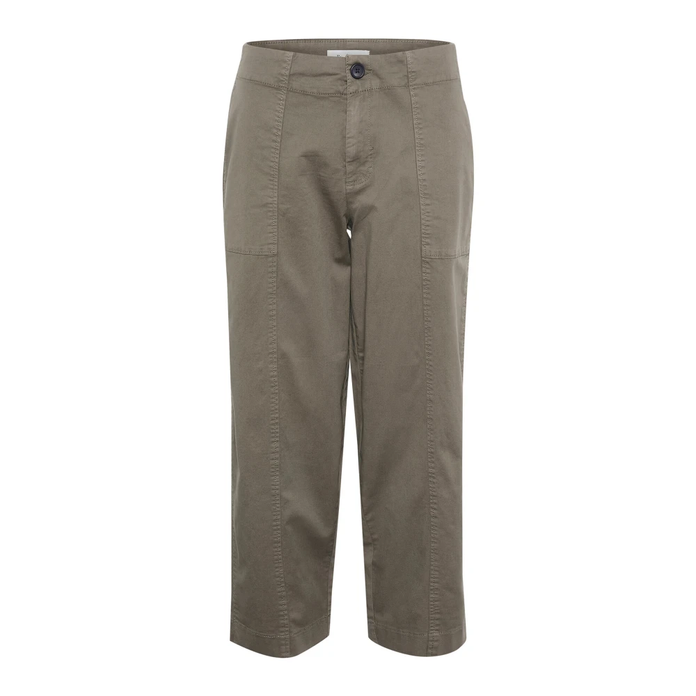 Part Two Moderne Kalamata Broek met Zakken Beige Dames
