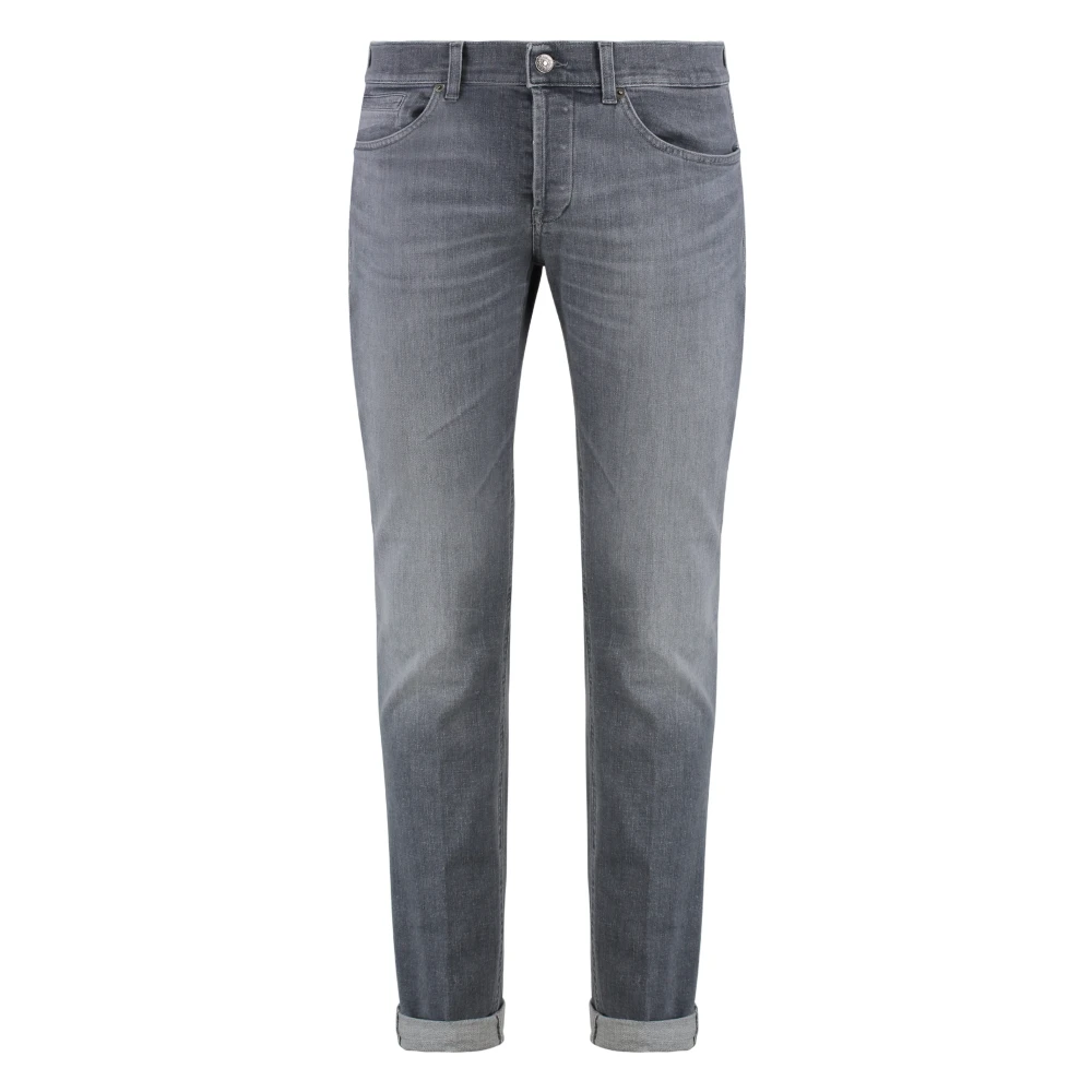 Dondup Men's Gray Slim Fit Jeans, W38, George Skinny Jeans